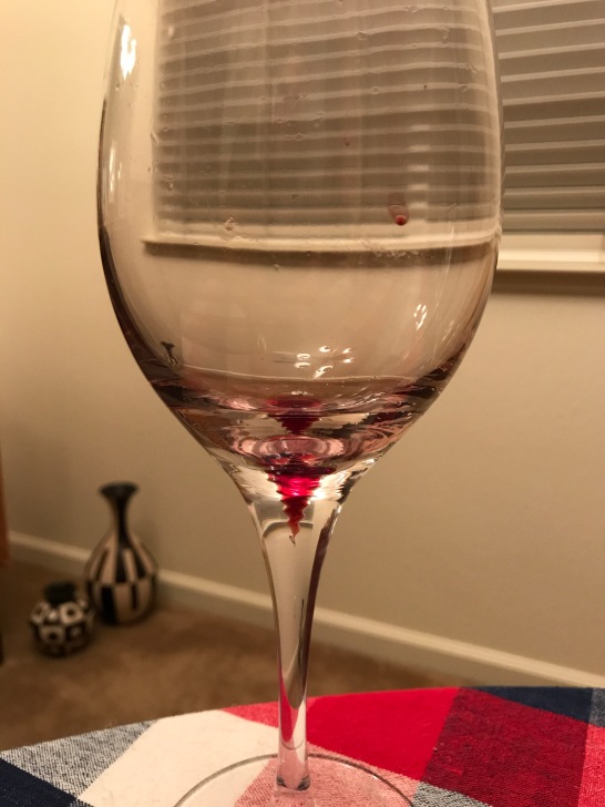 The sadness of an empty glass.